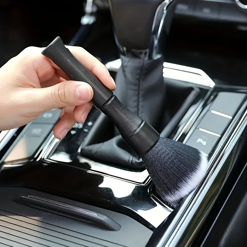 Brosse de détail de voiture Ultra douce, brosse de détail d'intérieur automobile Super douce, cheveux synthétiques pour le nettoyage du cuir de siège de voiture