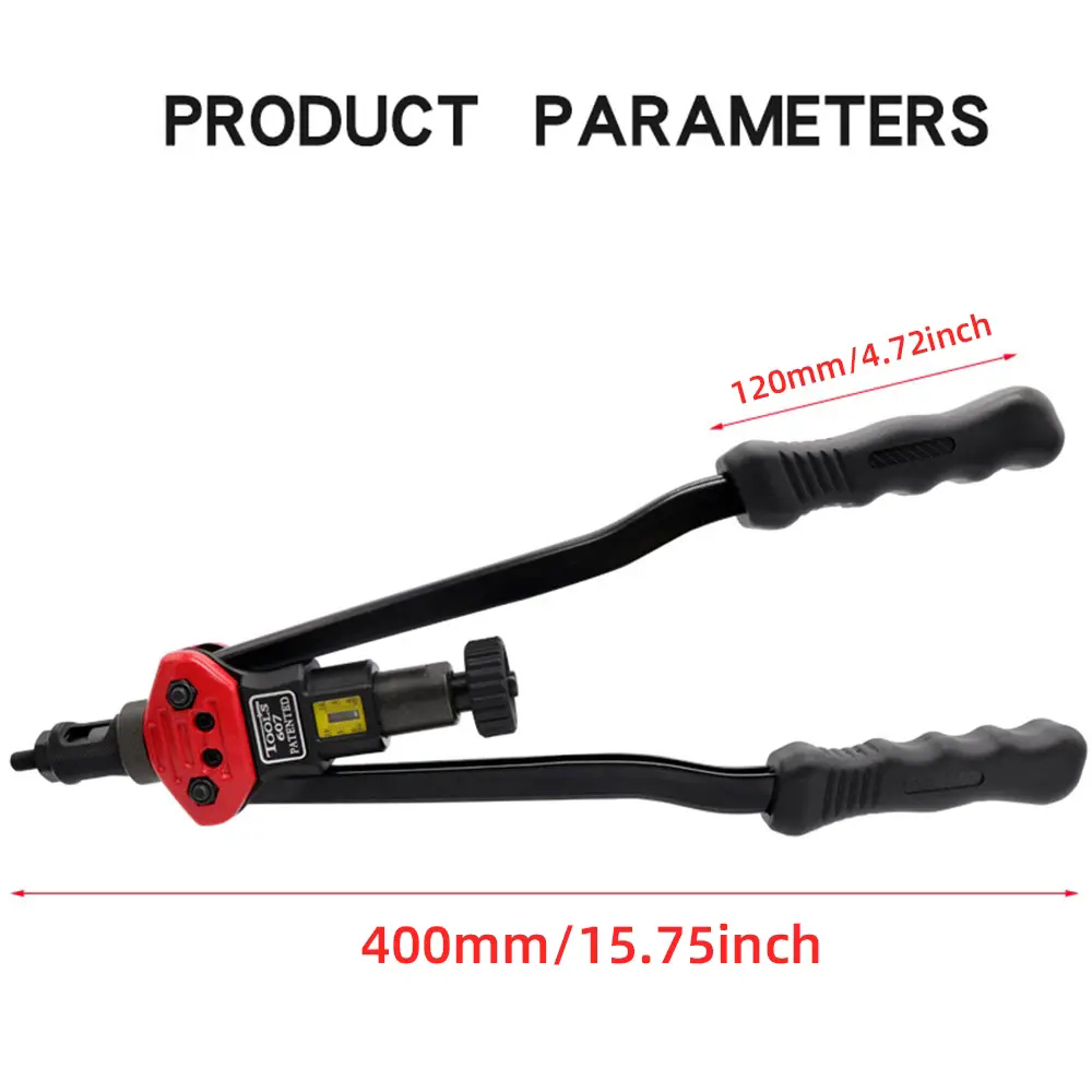 BT-607 Ferramenta de Rosca Rebite Nuts Mão, Rebitador com 110pcs Rebite Nuts, M3, M4, M5, M6, M8, M10, M12, 1/4, 10-24, 5/16, 3/8