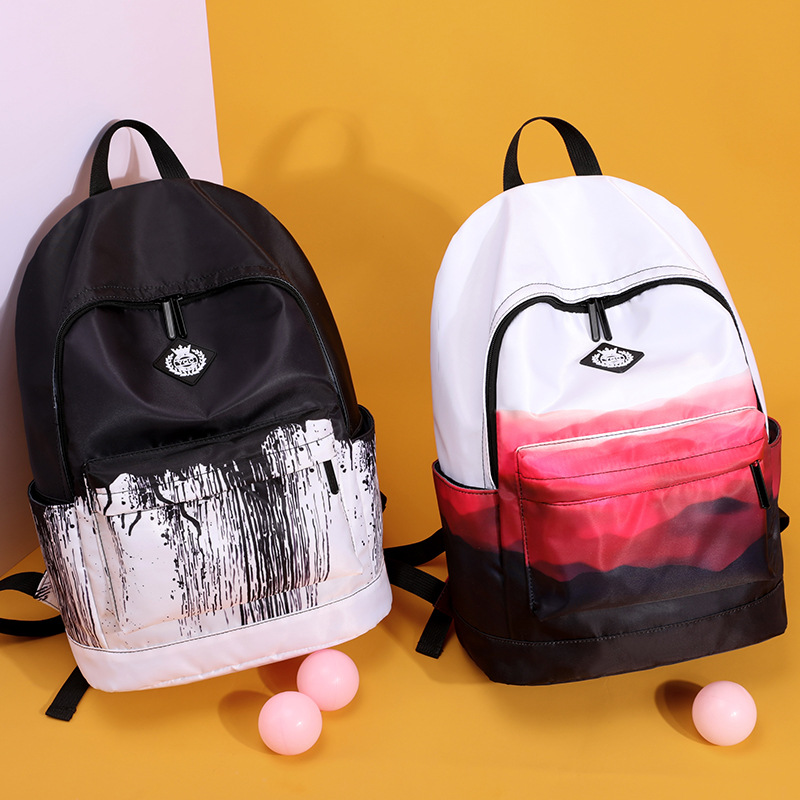 Gespritzte Tinte schwarz weiß bakcpack Designer Schulranzen Unisex lässig Tages rucksack Schult aschen für Teenager-Mädchen Jungen College-Schult asche