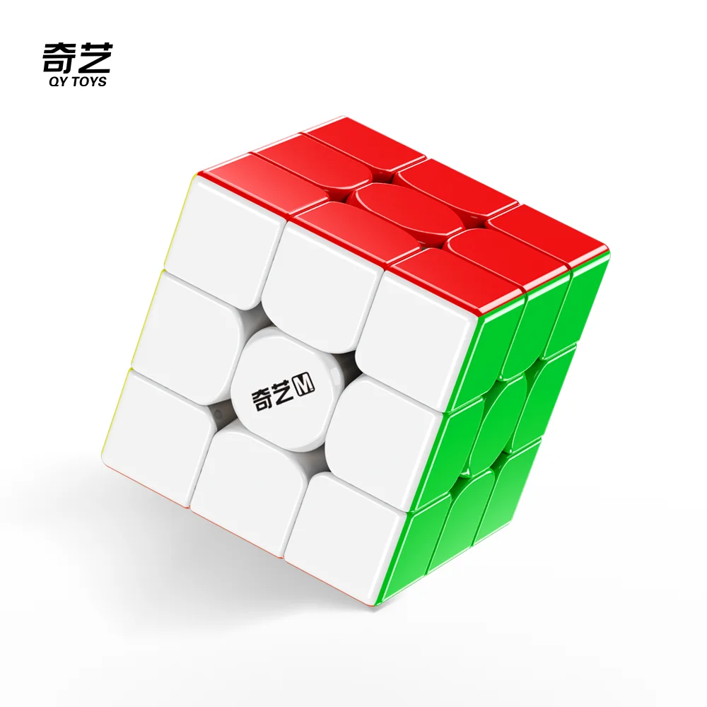 Nouveau Qiyi Warrior M UV 3X3 Cube de vitesse magique magnétique sans autocollant Fidget jouets Qiyi Warrior UV Cubo Magico Puzzle