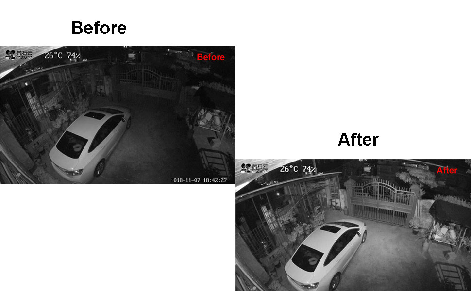 Distanza IR de 60m, 6 Leds, iluminadores IR, luz infrarroja LED, cámara CCTV, luz de relleno de visión nocturna para cámara de seguridad CCTV