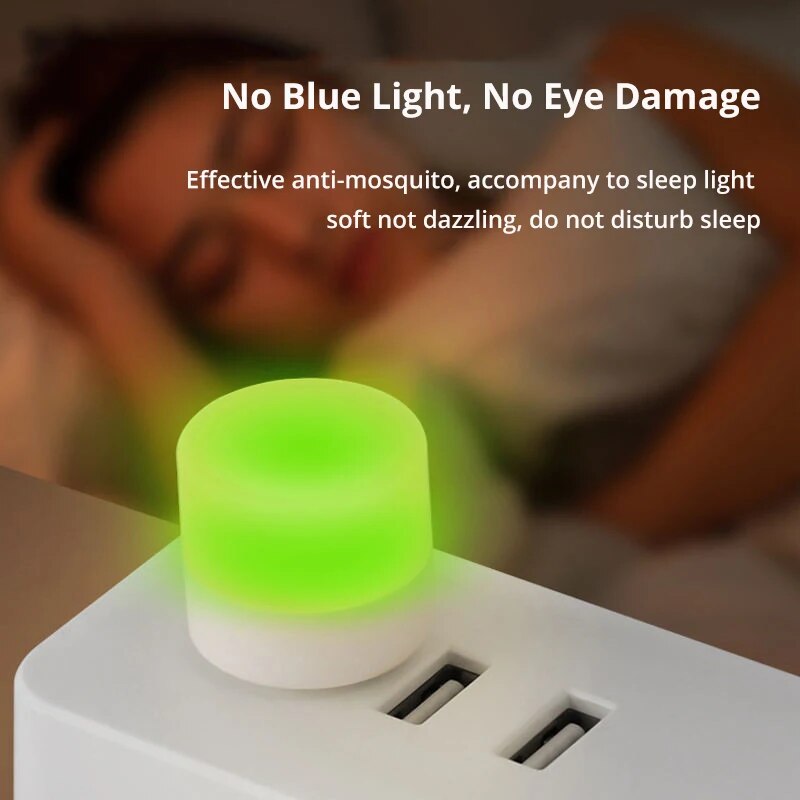 3Pcs Mosquito Repellent Night Light Led Mosquito Repellent Light Creative Portable Usb Home Bedroom Mini Night Light