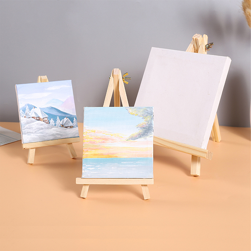 Mini Regal Natürliche Holz Stativ Staffelei Rahmen Malerei Handwerk Halter Desktop Malerei Tisch Name Karte Stand Display Halter Kinder