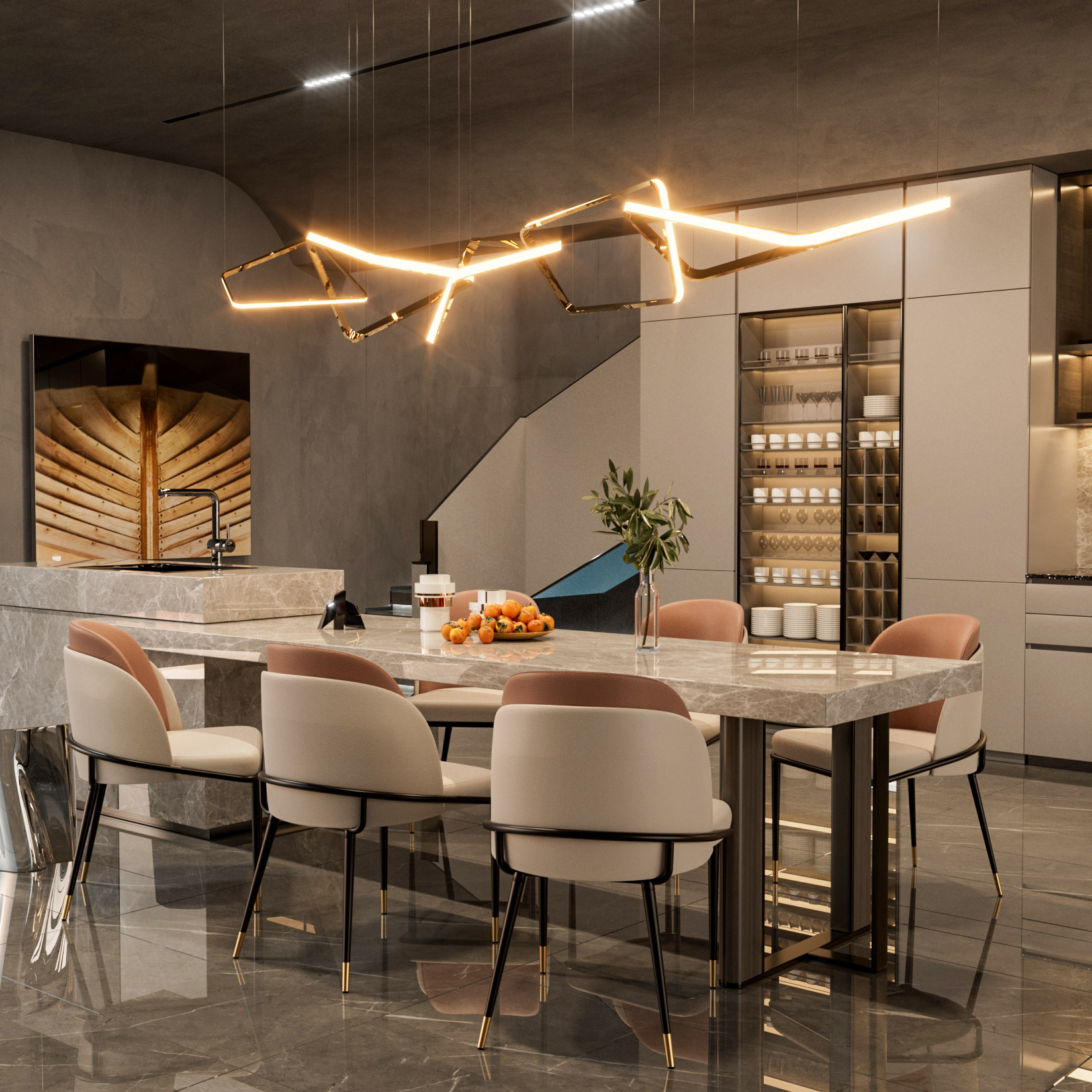 Set di 2 sedie da pranzo, sedie da pranzo in ecopelle, imbottite, moderne, per sala da pranzo, con schienale in legno, per trucco da cucina