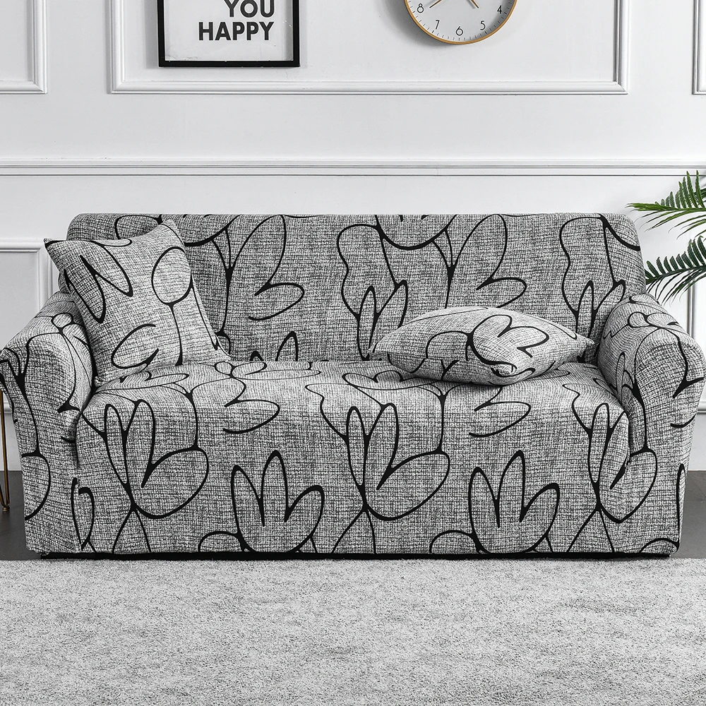 1pc flor impressa elástica capa de sofá antisuciedad elastano capa protetor de móveis para o quarto escritório sala estar decoração casa