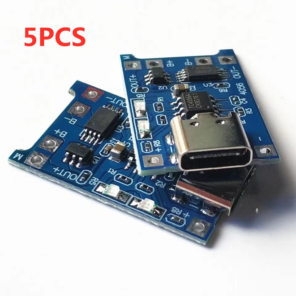 2/5 Uds 5V 1A Micro/tipo-c/Mini 18650 TP4056 módulo de cargador de batería de litio placa de carga con protección funciones duales Li-ion