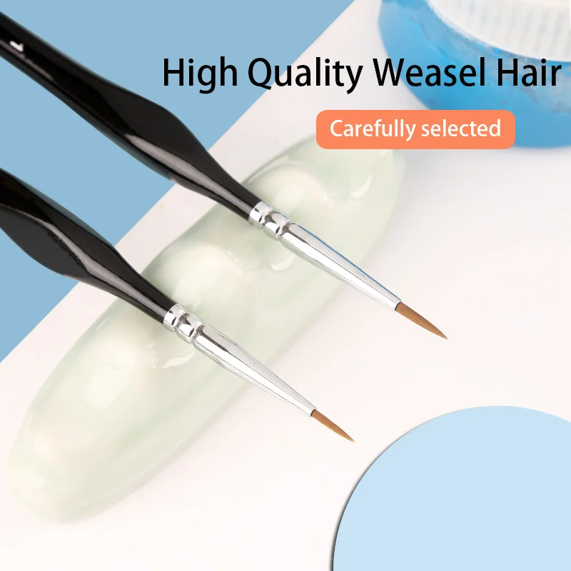 3 Màu Tam Giác Bạch Dương Thanh Thu Nhỏ Móc Dây Chuyền Bút Nghệ Thuật Tranh Bút Lông Chồn Tóc Gouache Màu Nước Tinh Dầu Nghệ Sĩ Vẽ Tay