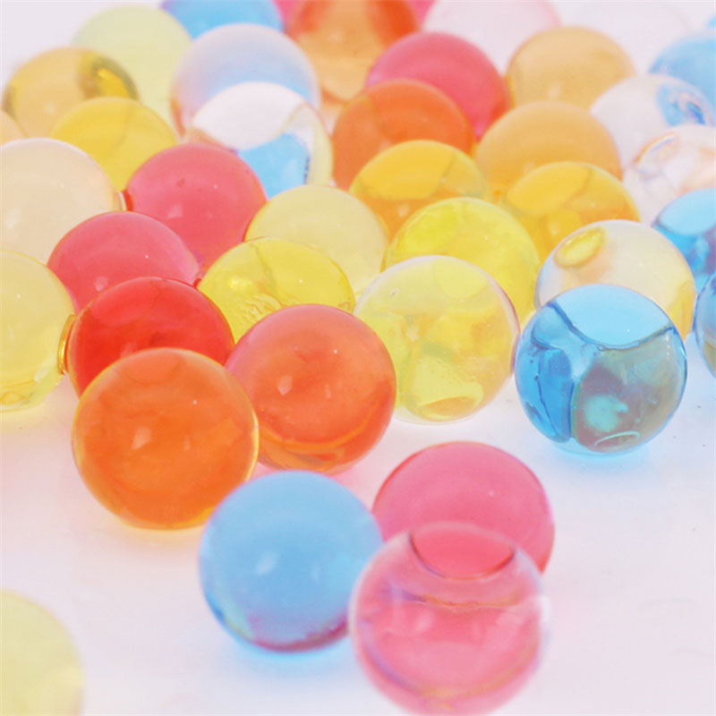 7-8 มม.เจลลูกปลูกลูกปัดน้ํา Hard Paintballs คริสตัลดินโคลน Hydrogel สําหรับเจลบอลปืนของเล่นพืชบ้านตกแต่ง