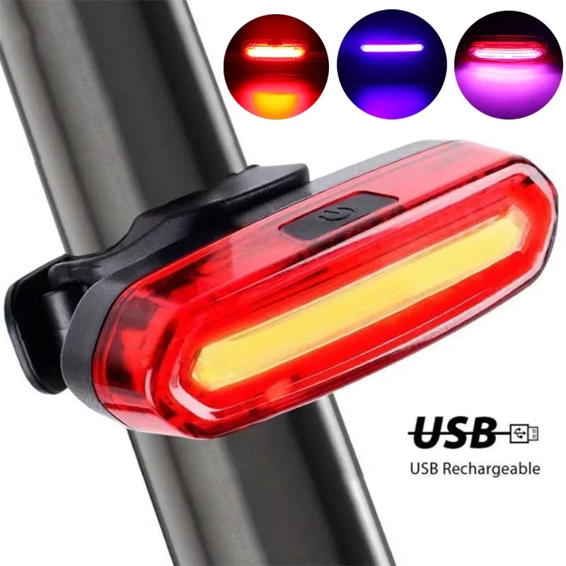 Lámpara trasera de bicicleta, luz LED impermeable para bicicleta, luces traseras de alto brillo, lámpara de advertencia de seguridad en ciclismo nocturno, linterna para bicicleta de montaña y carretera