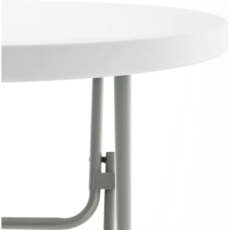32" Round 43" Bar Height White Granite Plastic Folding Table Portable Commercial Table Banquet Card Coffee Dining Table for
