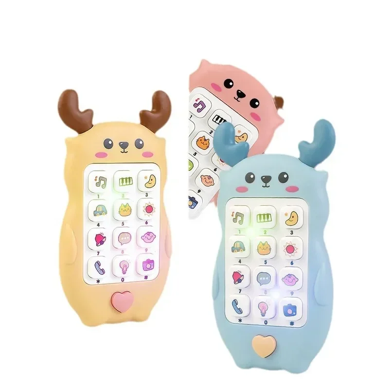 เด็กภาษาอังกฤษโทรศัพท์ของเล่นเพลงเสียงโทรศัพท์ Sleeping ของเล่น Teether จําลองโทรศัพท์เด็กทารกของเล่นเพื่อการศึกษา Early