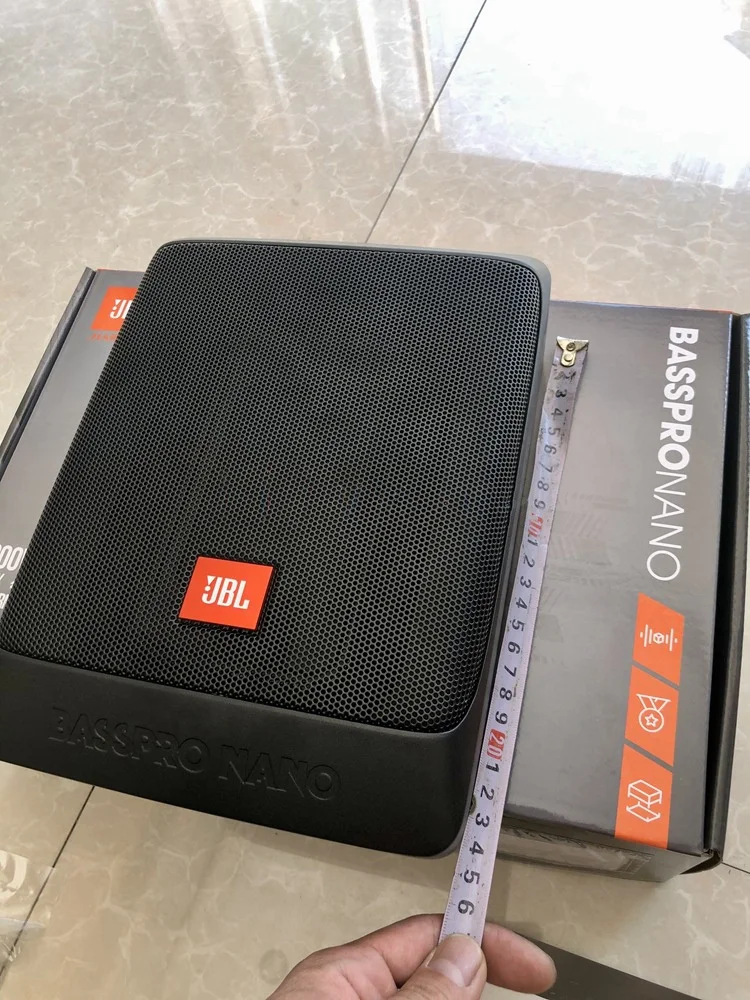 ขายร้อน BASSPRO NANO เครื่องเสียงรถยนต์ภายใต้ที่นั่ง slim วูฟเฟอร์ลําโพงซับวูฟเฟอร์ 8 นิ้ว SPL active เครื่องเสียงรถยนต์ระบบซับวูฟเฟอร์