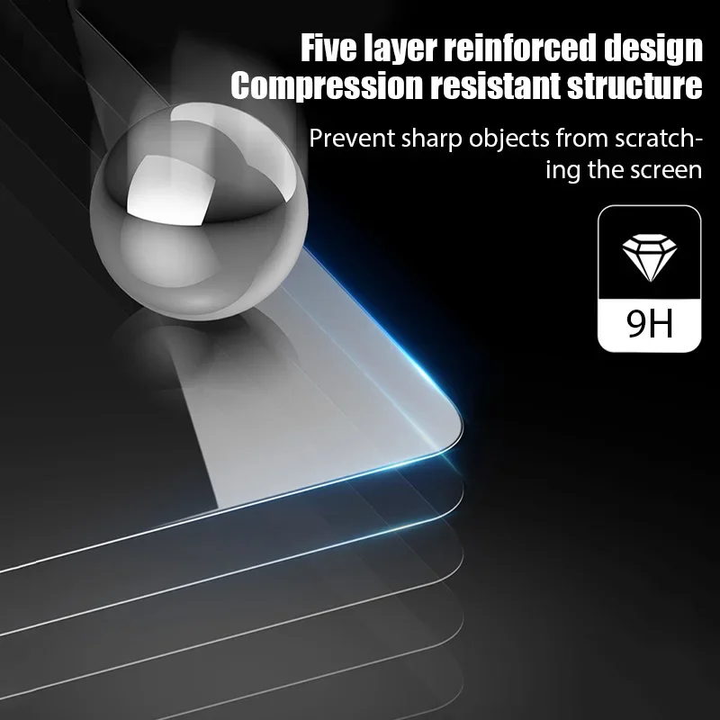 2 uds HD a prueba de arañazos 11 pulgadas Protector de pantalla de vidrio templado para Samsung Galaxy Tab A9 Plus accesorios para tableta película