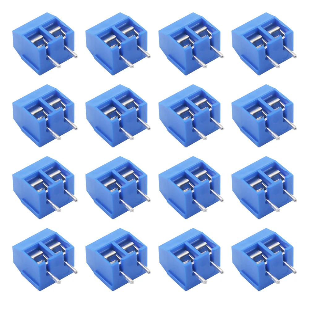 10/50PCS PCB Terminal Block Connector Pitch 5.0mm KF301 Straight Pin 2P 3P Screw PCB Terminal Blocks Connector Assortment Kit