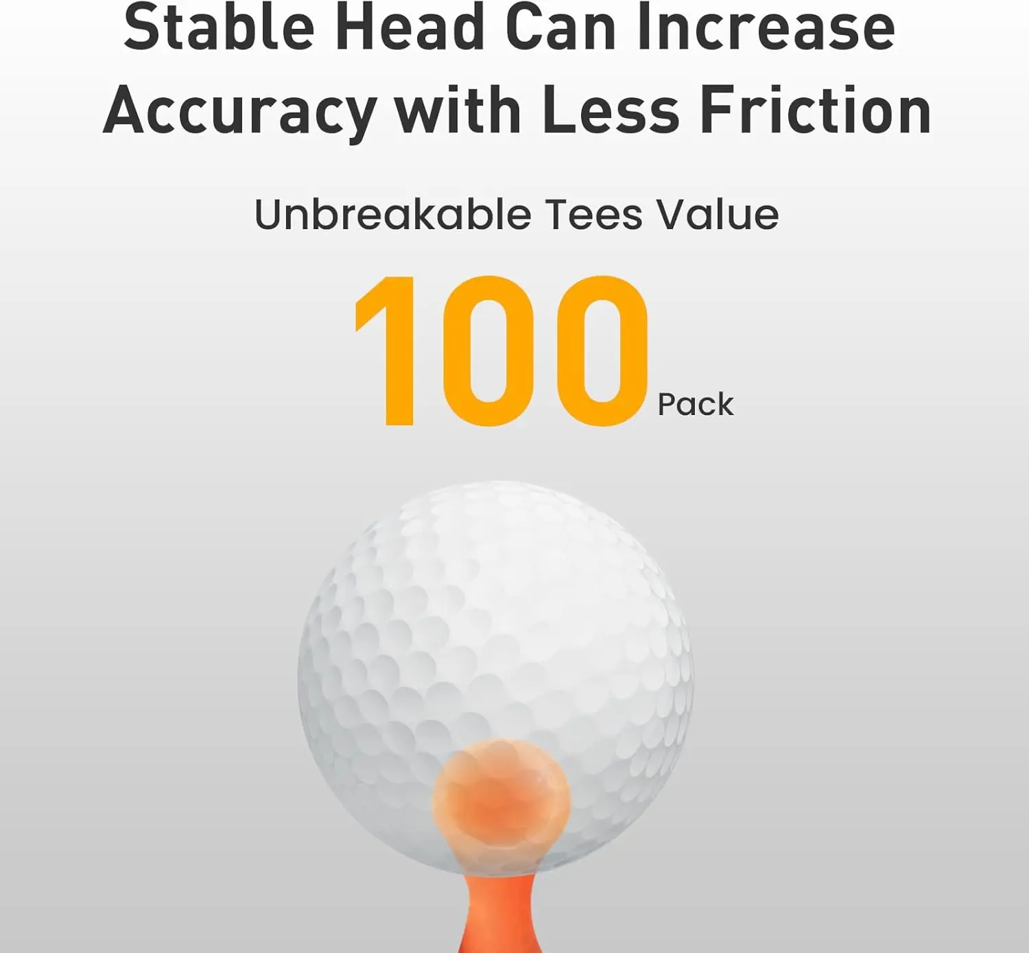 Tees in plastica per castello da golf Step Down infrangibili misti o stesso valore di altezza 50 pezzi, 2 3/4, 2 1/4, 2, 1 3/4, 1 1/2 pollice di lunghezza
