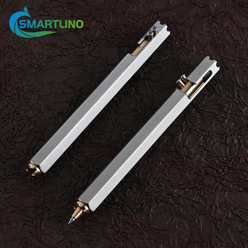 Caneta tática de metal multifuncional, caneta esferográfica de escritório para estudantes, disjuntor de vidro de emergência, ferramentas edc de autodefesa