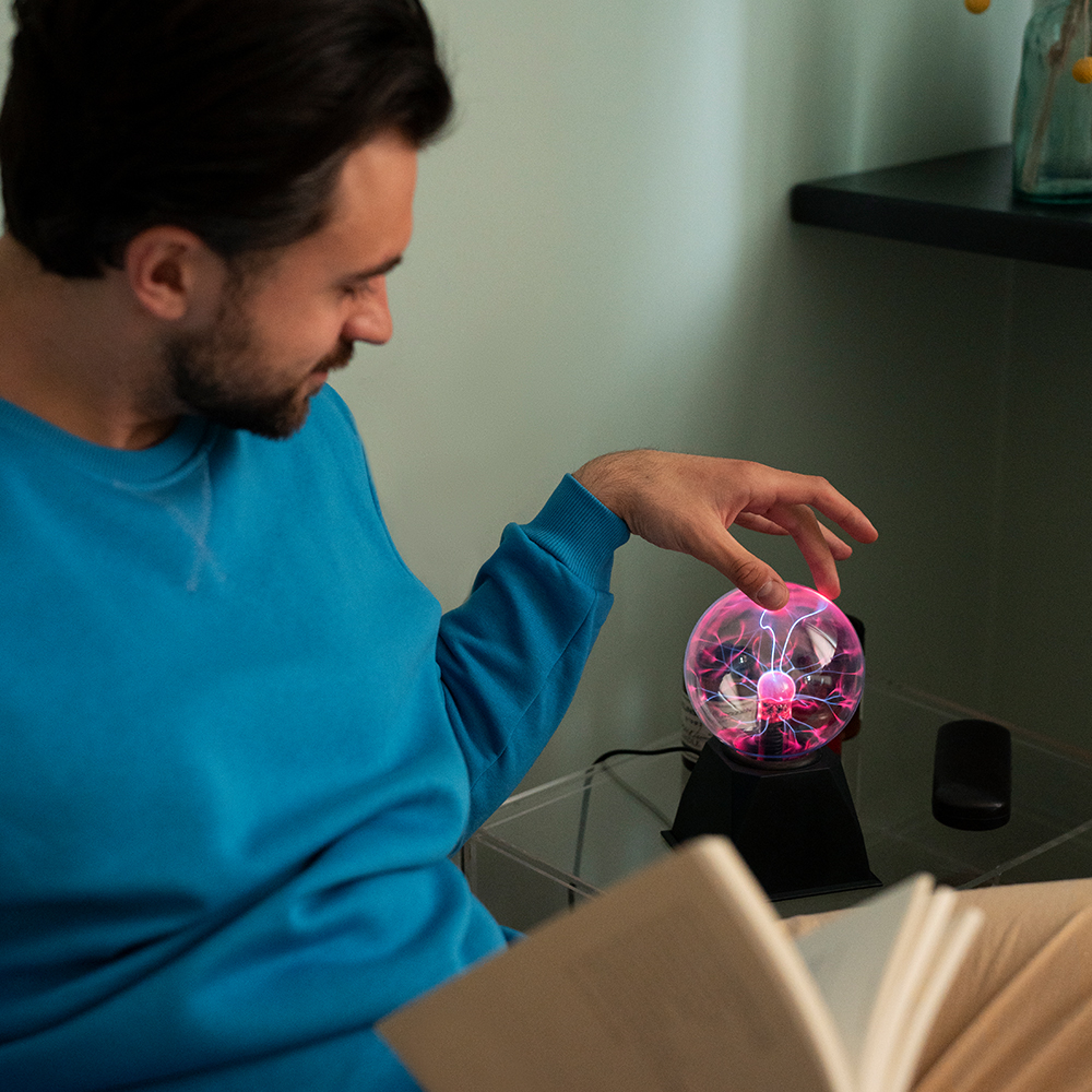 Bola de plasma de cristal mágico lâmpada 3 4 5 6 8 Polegada lâmpada elétrica luz da noite crianças presente aniversário natal novidade lâmpada plasma vidro