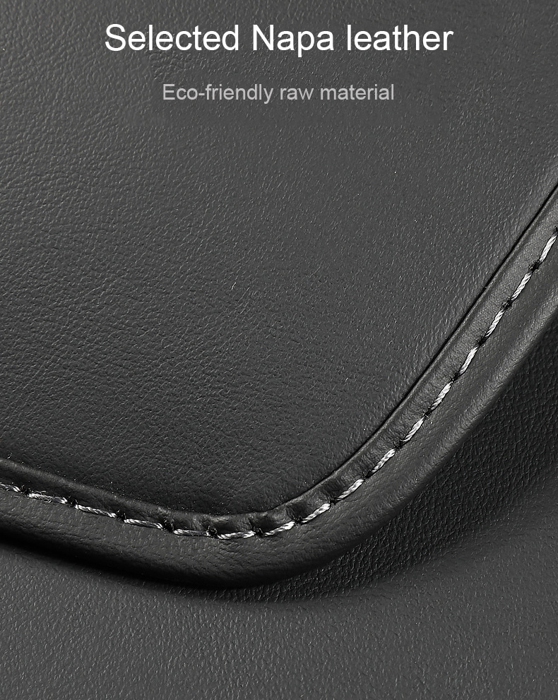 For Tesla Model 3 Highland 2024 4PCS Car Door Inner Handle Protector Cover Napa Leather Model 3 Door Handle Gloves Accessories