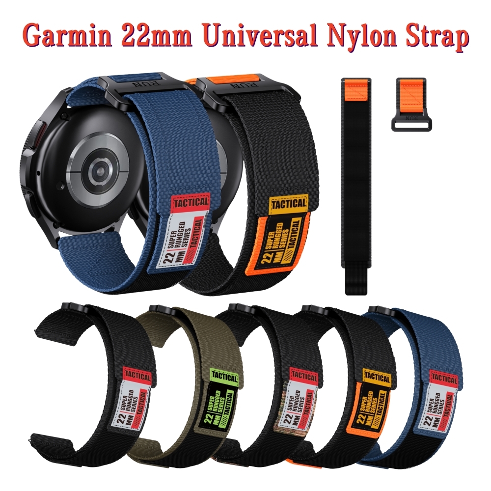 20 22mm garmin pulseira de náilon fácil ajuste para forerunner 255/265/965 pulseira para ativo/vivoactive 4 pulseira venu banda universal