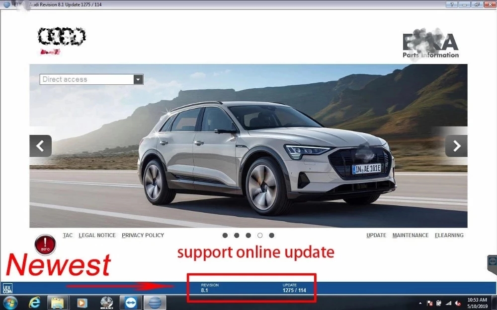 Newest  ELSAWIN 6.0+ Etka 8 .3 for A-udi for V-W Auto Repair Software Group Vehicles Electronic Parts Catalog free help install