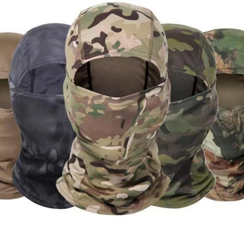 Outdoor-Radsport-Gesichtsmaske, Sonnenschutz, insektensicher, atmungsaktiv, schweißabsorbierende Camouflage-Kapuze, schnell trocknende Mütze und Kopftuch