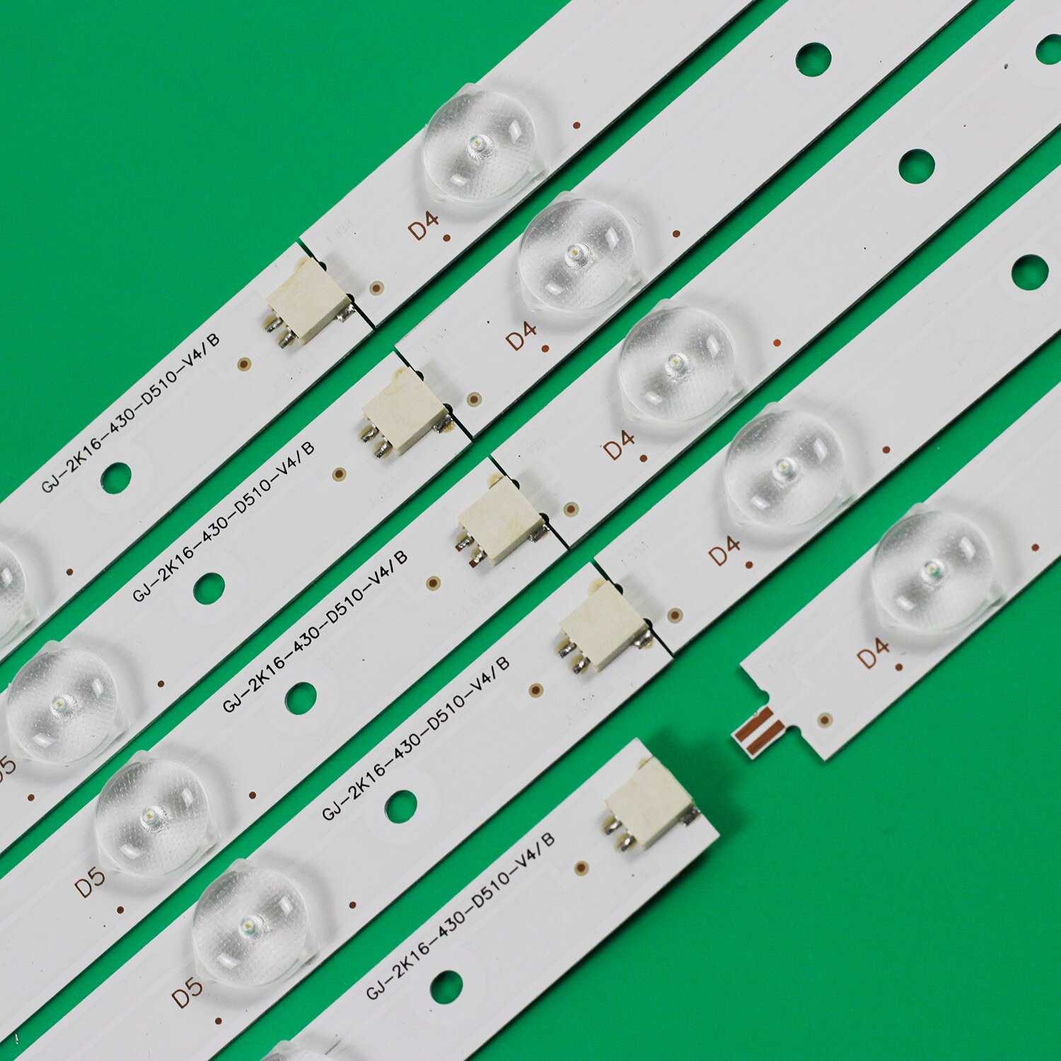 Tira de LED para iluminación trasera 10 lámpara para Philips 43 "TV 43PFT4131 43PFS5301 GJ-2K15-430-D510 GJ-2K16-430-D510-V4 01Q58-A BDM4350