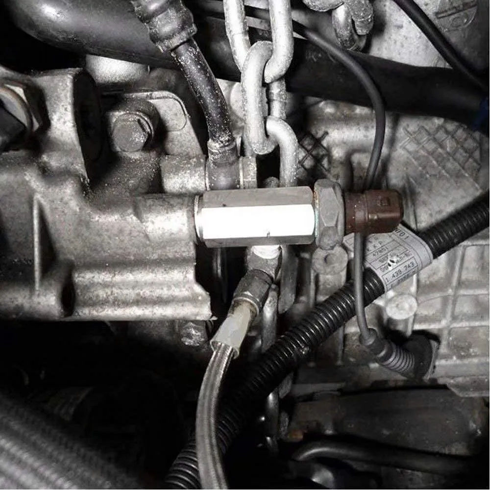 1/8 bbbspt & 1/8 nnnpt & m10 aço inoxidável sensor de pressão óleo conector junta para npt t adaptador turbo acessórios