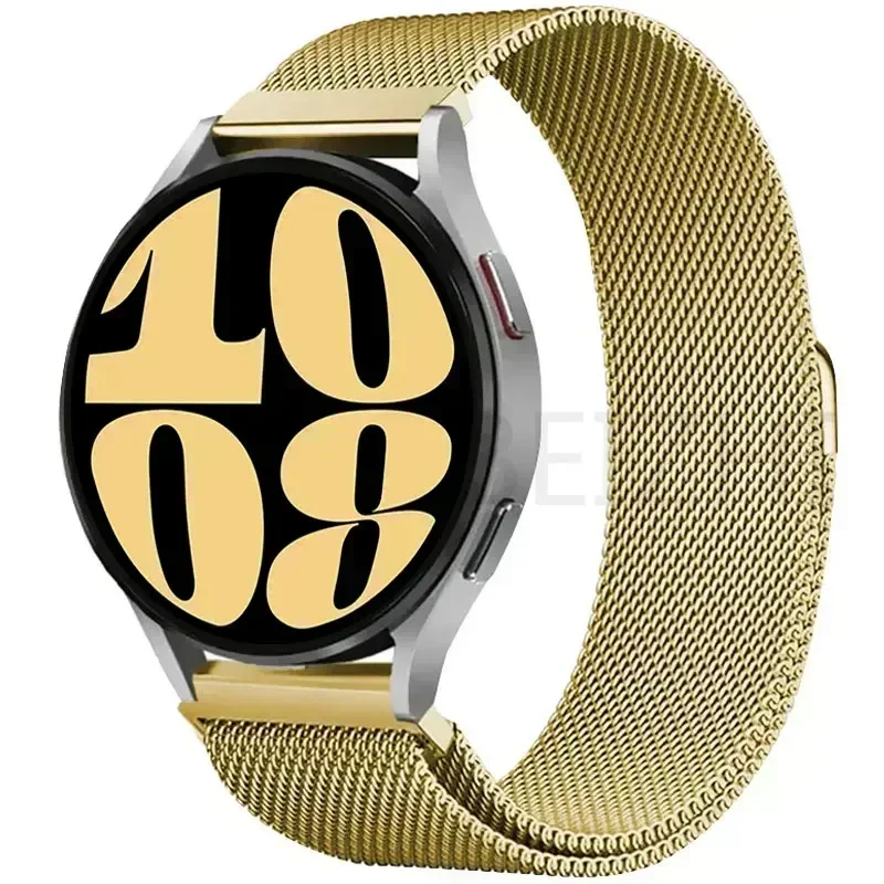 20 mm do zegarka Samsung Galaxy 7-5-pro-6-4-Classic/active 2 22 mm Milanese loop Band Metalowa bransoletka magnetyczna Huawei GT 4-2e pasek