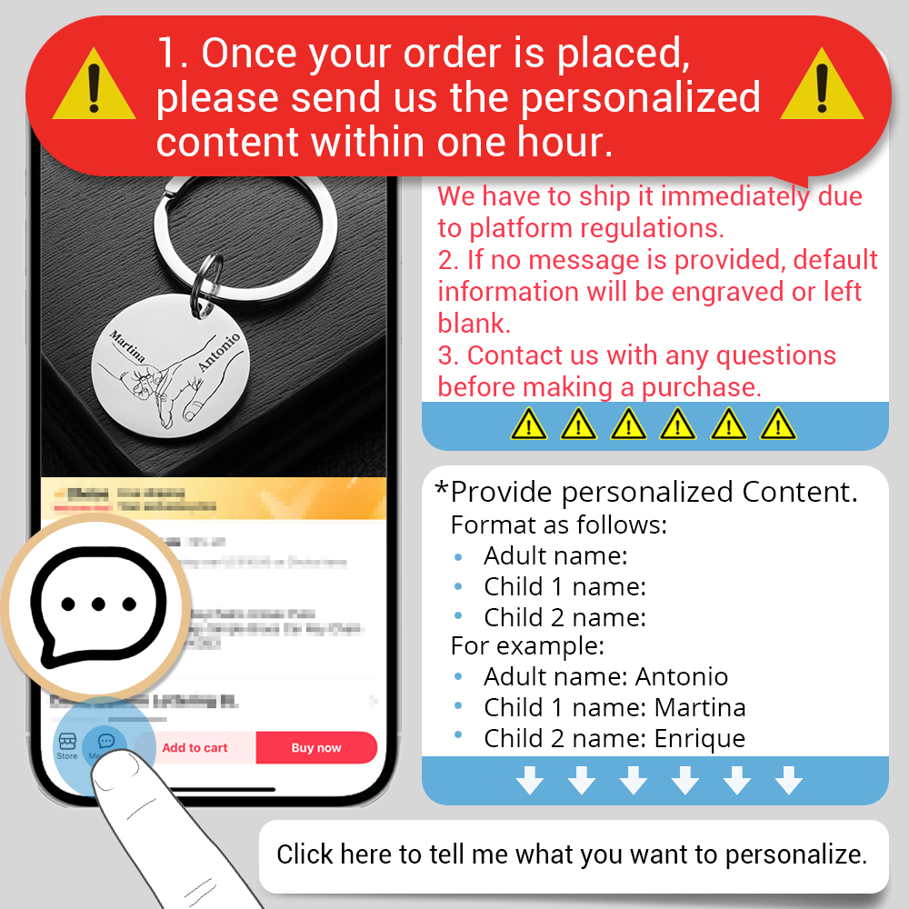 Personalisierter Schlüsselanhänger, Liebesgeschenke, individueller Name, Vatertag, Muttertag, Papa, Mutter, Schlüsselanhänger, Ringe für Papa, Autoschlüsselanhänger