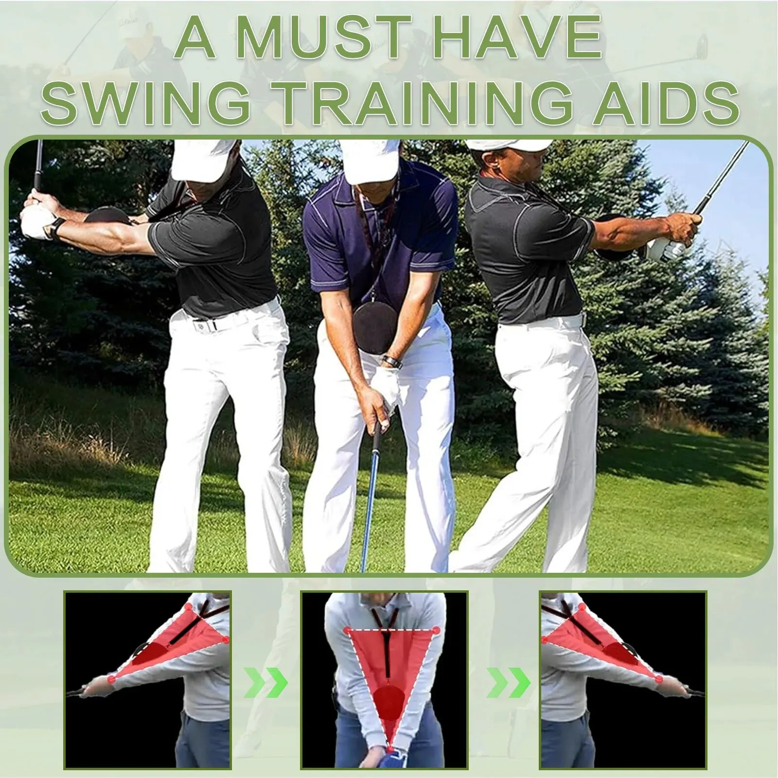 Clearance_Golf Swing Training Aids Smart Ball Trainer with Inflator Pump for Posture Correction Adjustable Intelligent Arm Motio