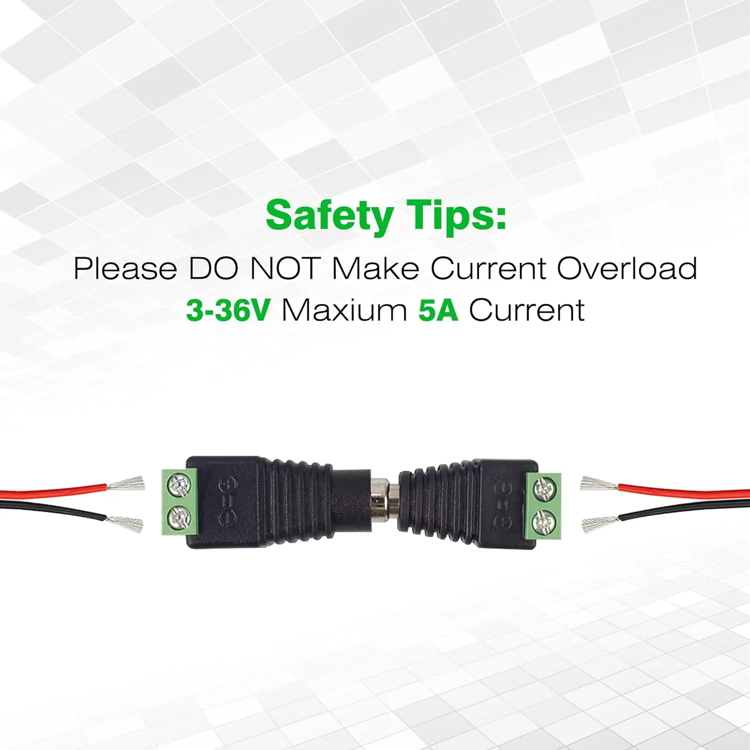 10 คู่ 12V DC Power Connector 5.5 มม.x 2.1 มม., (10 x ชาย + 10 x หญิง) แจ็คปลั๊กอะแดปเตอร์บาร์เรล,DC Power Connector
