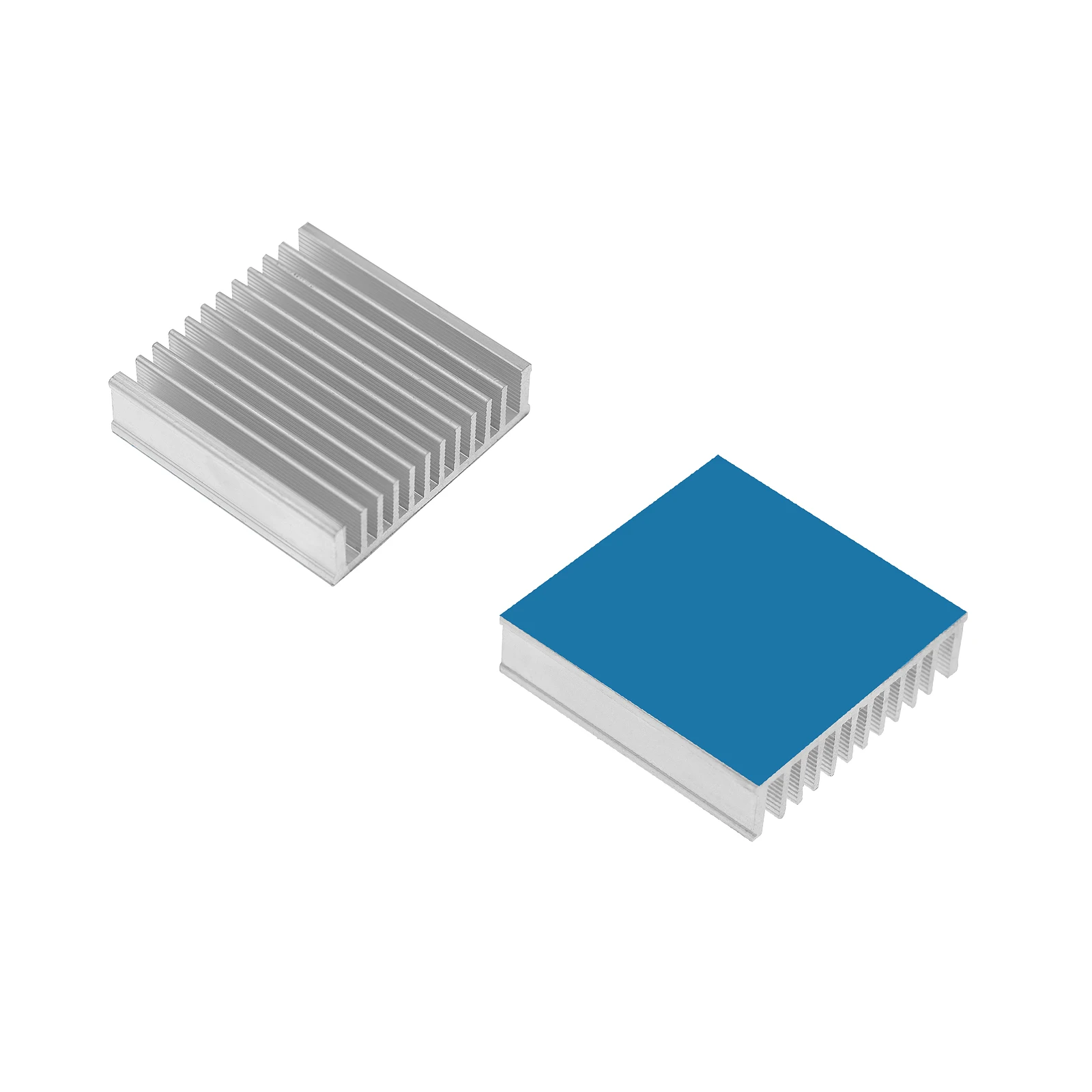 1/10pcs 알루미늄 방열판 열 전도성 테이프가있는 전자 칩 IC Raspberry Pi 용 다중 스케일 방열판 라디에이터 냉각