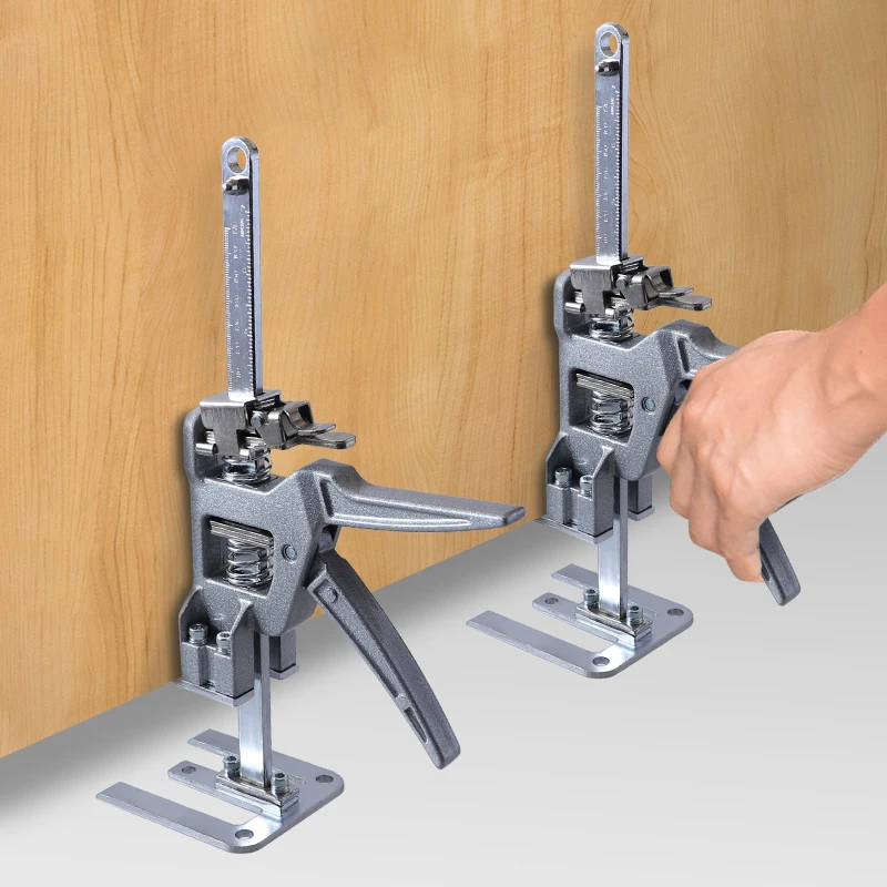 2 stücke arbeits sparende Arm heber 12 Zoll Trockenbau Lift Wandfliesen Ortung 0-145mm Höhen versteller Multifunktion schrank Jack Board