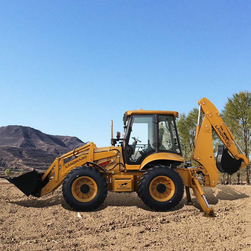 China Nuevo retroexcavadora 4WD Construcción Diseño profesional Retroexcavadora multiusos todo en uno Tractor Precio personalizado