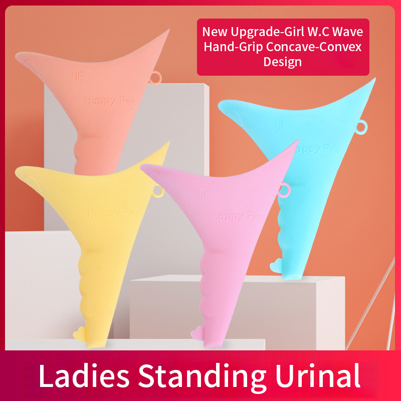 Nữ Di Động Ngoài Trời Khẩn Cấp Đứng BồN TiểU Nữ Dẻo Silicone Tiểu