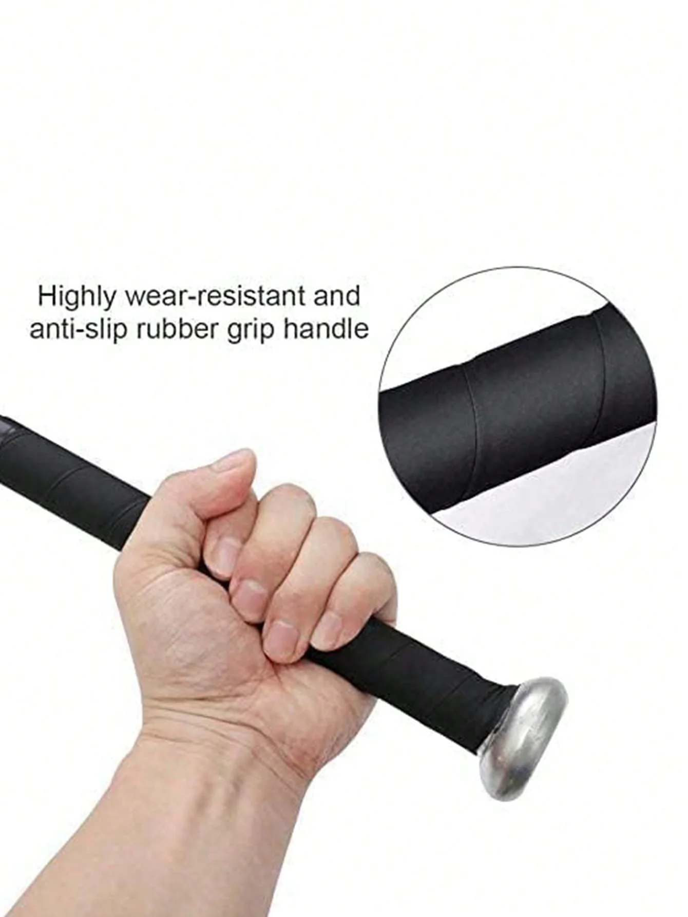 1PC 20 นิ้วเบสบอลค้างคาวซอฟท์บอลค้างคาว T-Ball ค้างคาว Home Defense Self-Defense อลูมิเนียมน้ําหนักเบา High GLOSS