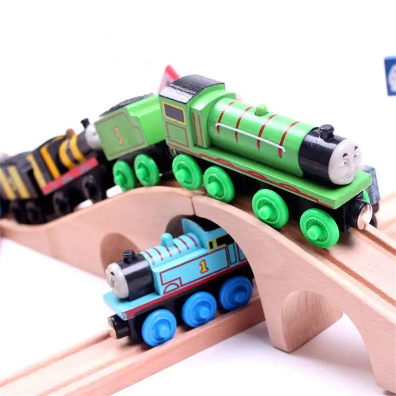 DIY 子供木製電車レールトラックアクセサリーおもちゃクロストラック鉄道おもちゃ互換性すべてのトラック子供男の子 & 女の子ギフト