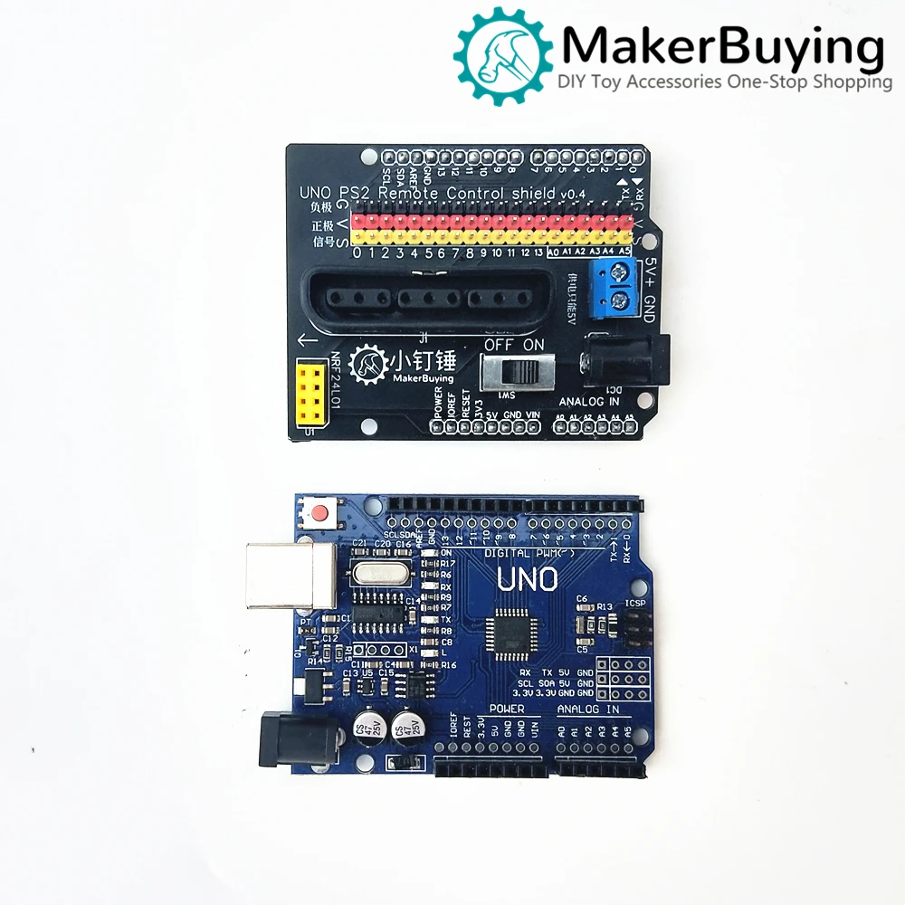 Quatro e seis graus de liberdade servo ps2 controle remoto conjunto para arduino manipulador controle open source snar51