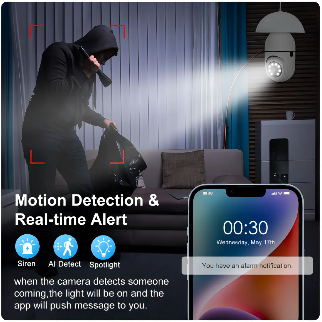 3MP Wifi IP Kamera Überwachung Video 4X Digital Zoom CCTV Sicherheit Wireless Outdoor Monitor Audio Nachtsicht Menschlichen Erkennung