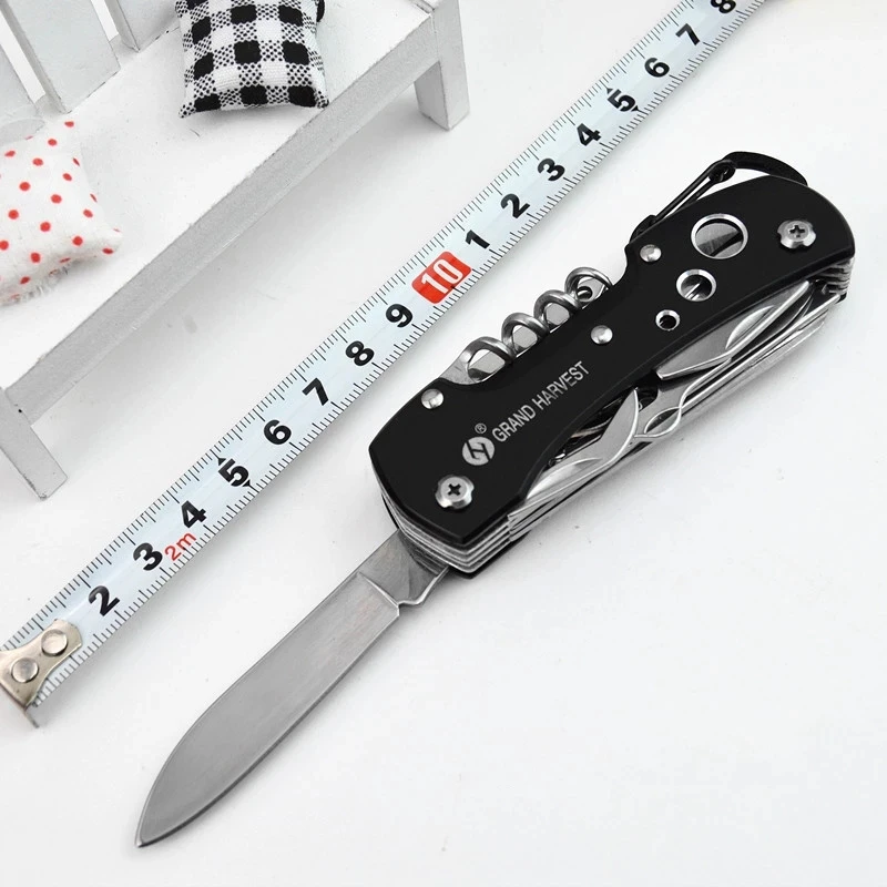 Multitoolmes 11-in-1 vouwmes Zwitsers overleven Zakjacht Outdoor Camping Survival Multifunctioneel zakmes