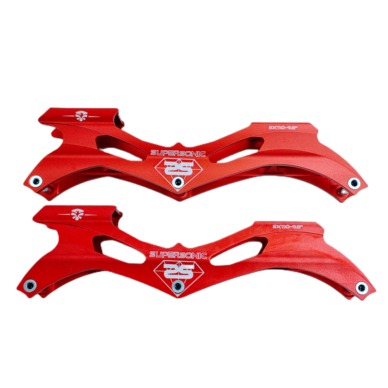 Cadre de vitesse rouge noir, cadre à roulettes 3x110mm, distance de montage 165-180mm, une paire/lot