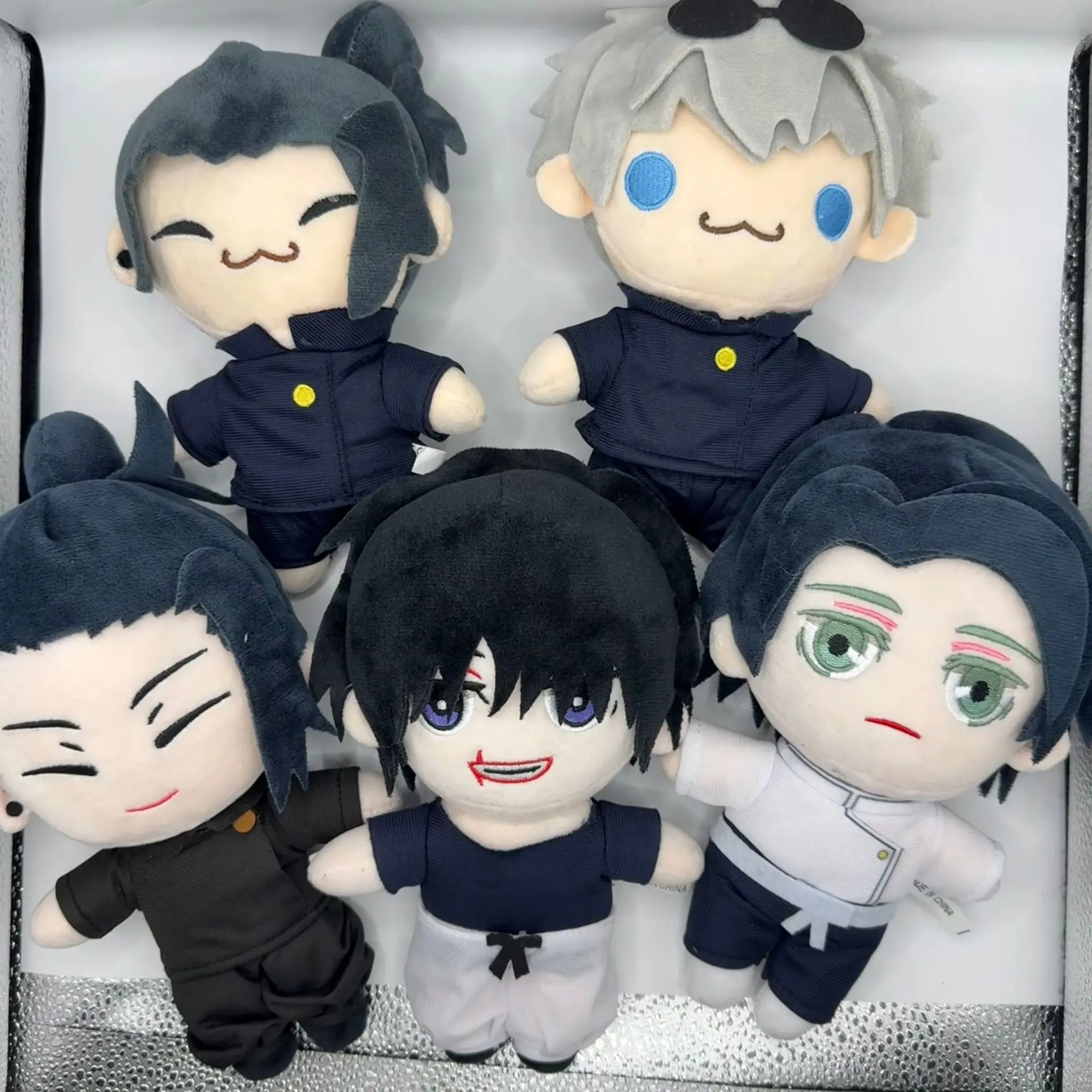 Kawaii jujutsu kaisen brinquedo de pelúcia personagem do jogo dos desenhos animados satoru gojo getou suguru boneca de pelúcia jujutsu kaisen boneca