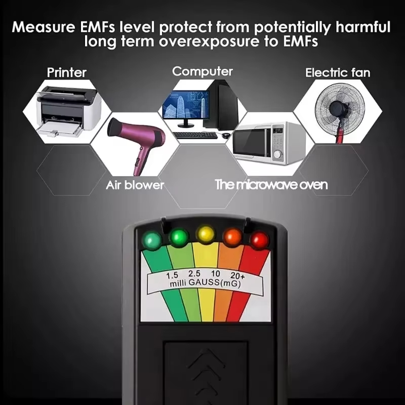 K2 profissional LCD EMF detector de dosímetro de radiação de campo eletromagnético para caça fantasma