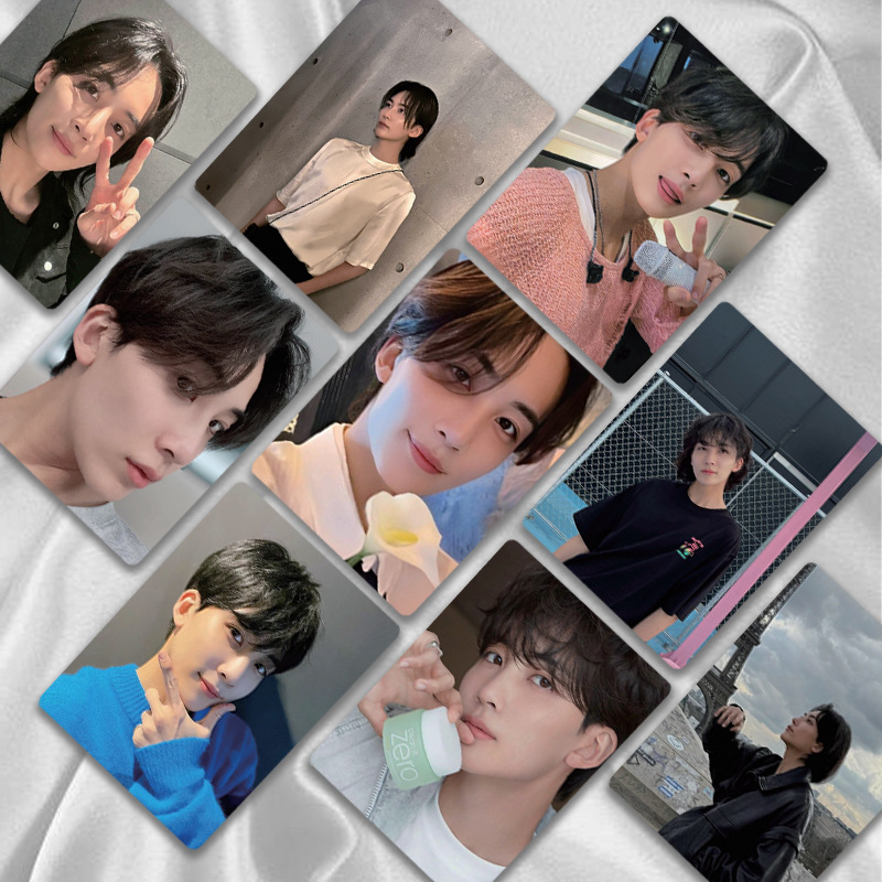 50 ชิ้น/เซ็ต Yoon Jeonghan เลเซอร์การ์ด Lomo เกาหลี Star Mini โปสการ์ด 3 นิ้ว HD Photocard แฟนคอลเลกชันการ์ด