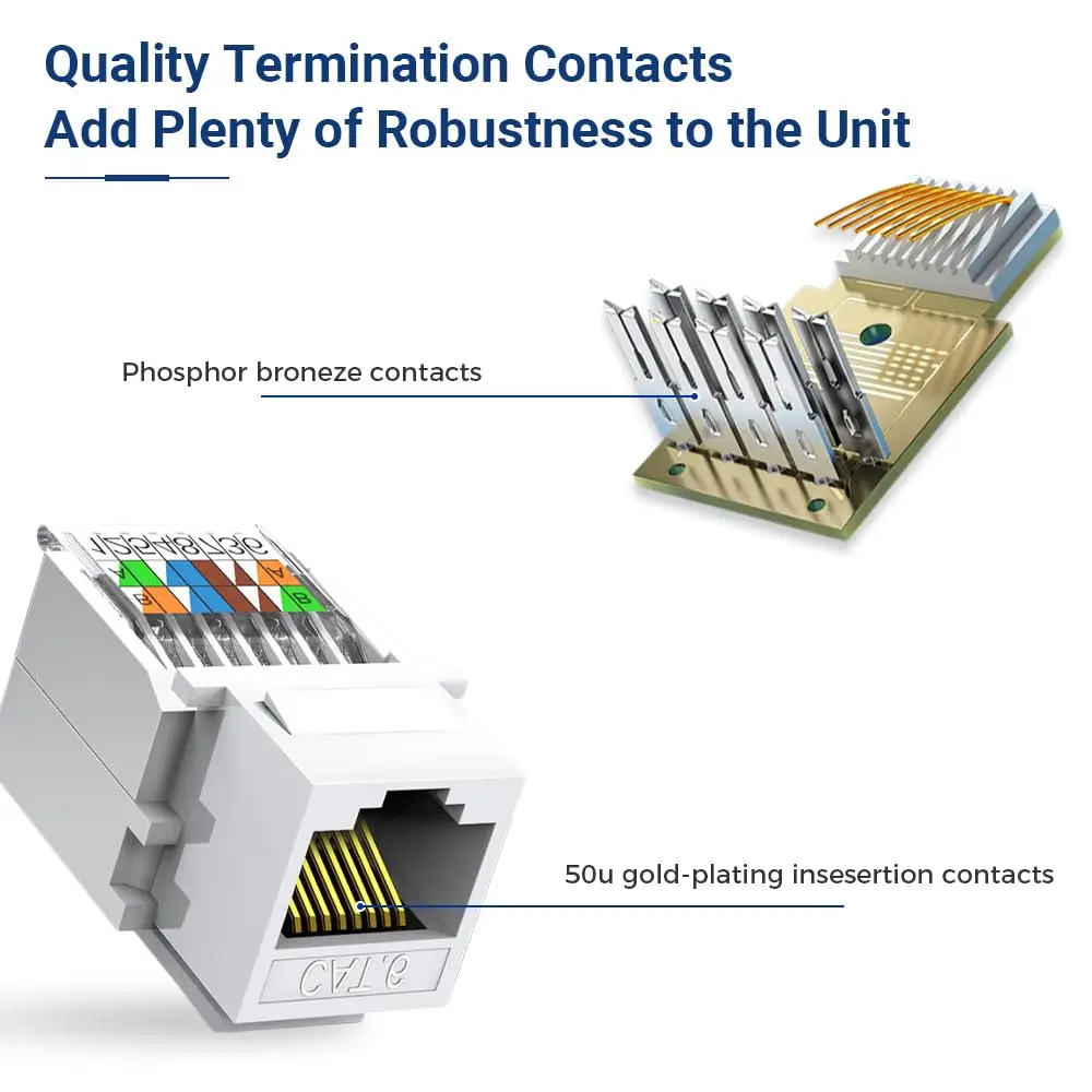 RJ45 Network Module No Need To Use Category 6 Gigabit Network Socket Comprehensive Wiring Crystal Head Network Cable Patch Panel