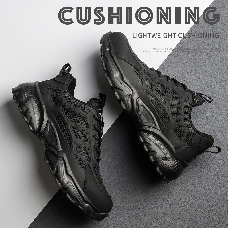 Sicherheitsschuhe mit Kevlar-Mittelsohle und Stahlkappe für Herren, leichte, atmungsaktive, pannensichere, bruchsichere, rutschfeste Industrie-Arbeitsstiefel