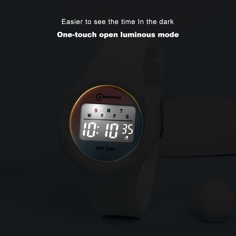 Crianças esporte relógios alarme cronômetro crianças relógio digital para meninos meninas 30m à prova dwaterproof água rosa estudante relógio de pulso eletrônico