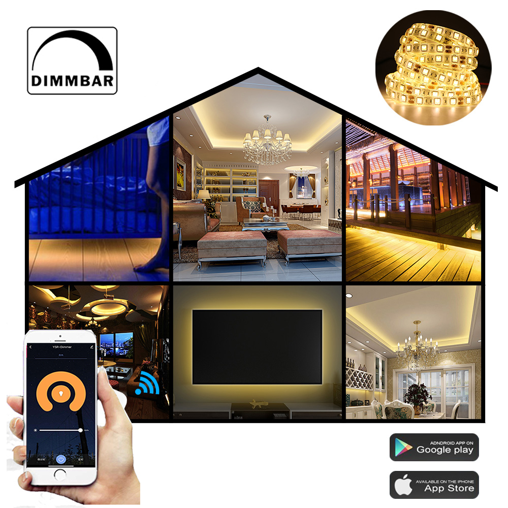 Mini Tuya SmartLife Wifi LED Controller DC12V-24V COB 5050 เดี่ยวสี LED Strip สวิตช์ Dimmer ทํางานร่วมกับ Alexa Google Assistant