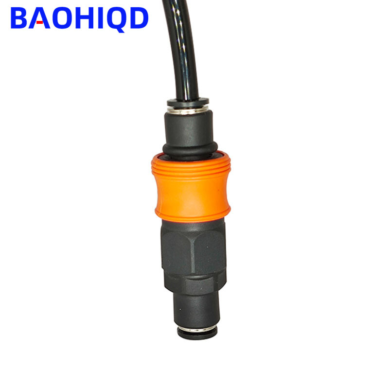 Conector rápido tipo C, acoplamiento neumático de alta presión de acero y plástico, 6mm, 8mm, 10mm, 12mm, manguera de compresor de aire, accesorios de plástico