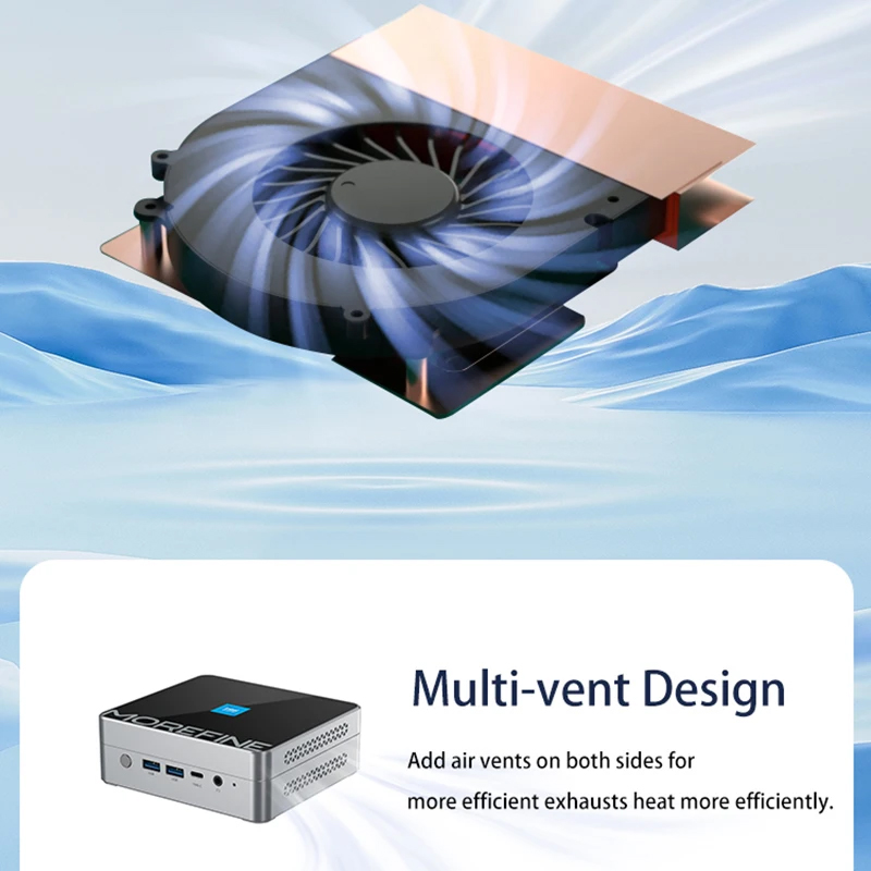 MOREFINE M9S Mini PC 12a geração Intel i3 N305 N300 N200 ES QS PCIE3.0x4 2xi226-V 2.5G Computador doméstico Windows 11 NUC WiFi6 Firewall